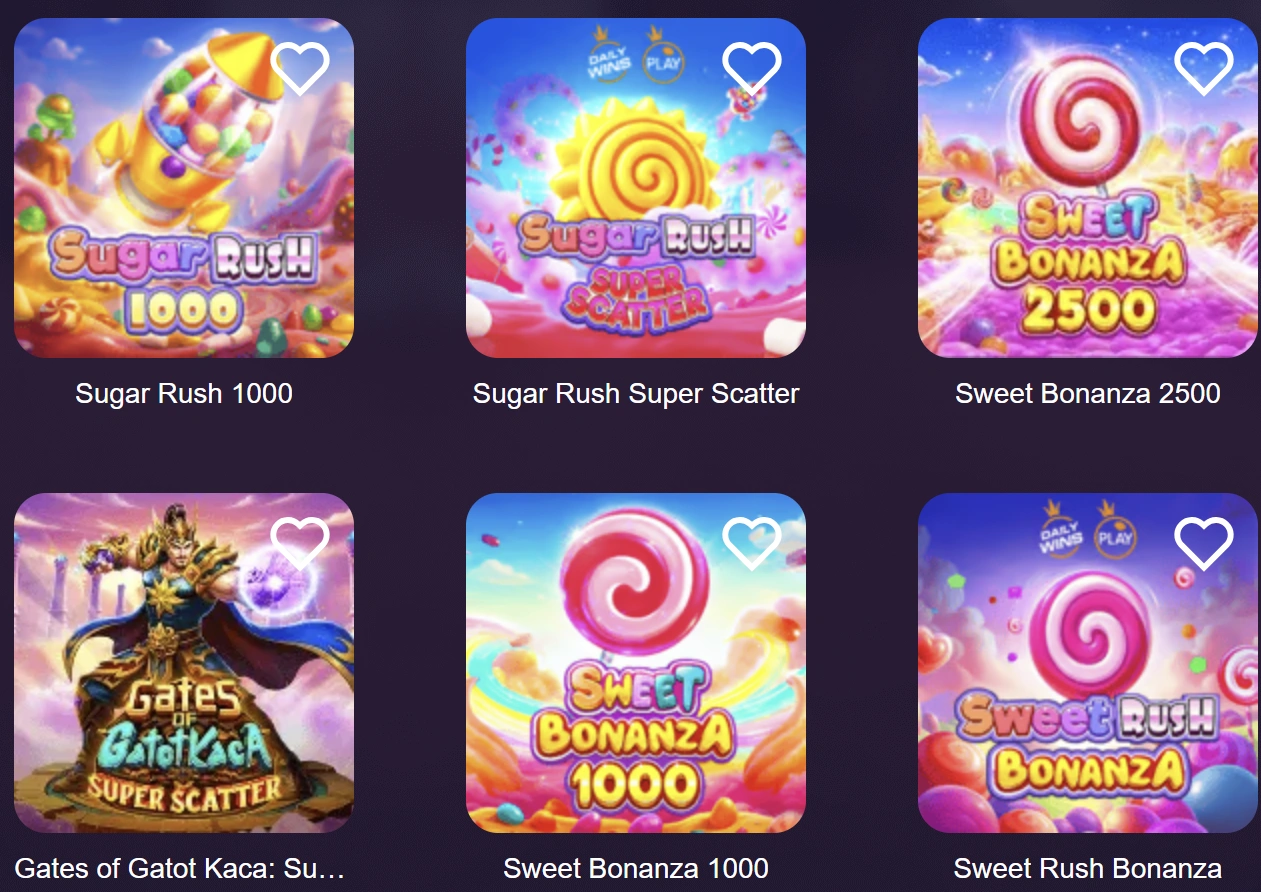 Slots catalog in NK101 Apk
